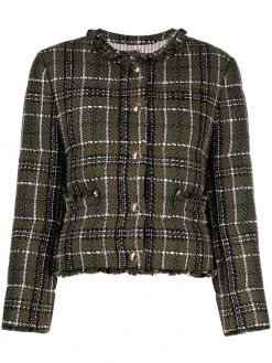 Thom Browne button-up tweed jacket