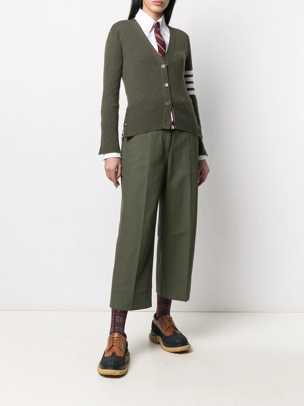 Best Sale β Thom Browne Cropped cotton utility trousers cropped pants of women π 2 Thom Browne cropped cotton utility trousers