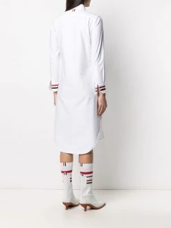Thom Browne button-front tie-detail shirt dress