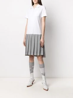 Thom Browne bi-colour polo shirt dress