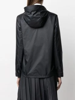 Wholesale π Thom Browne Zip up hooded jacket trench coats & raincoats of women β 8 Thom Browne zip-up hooded jacket