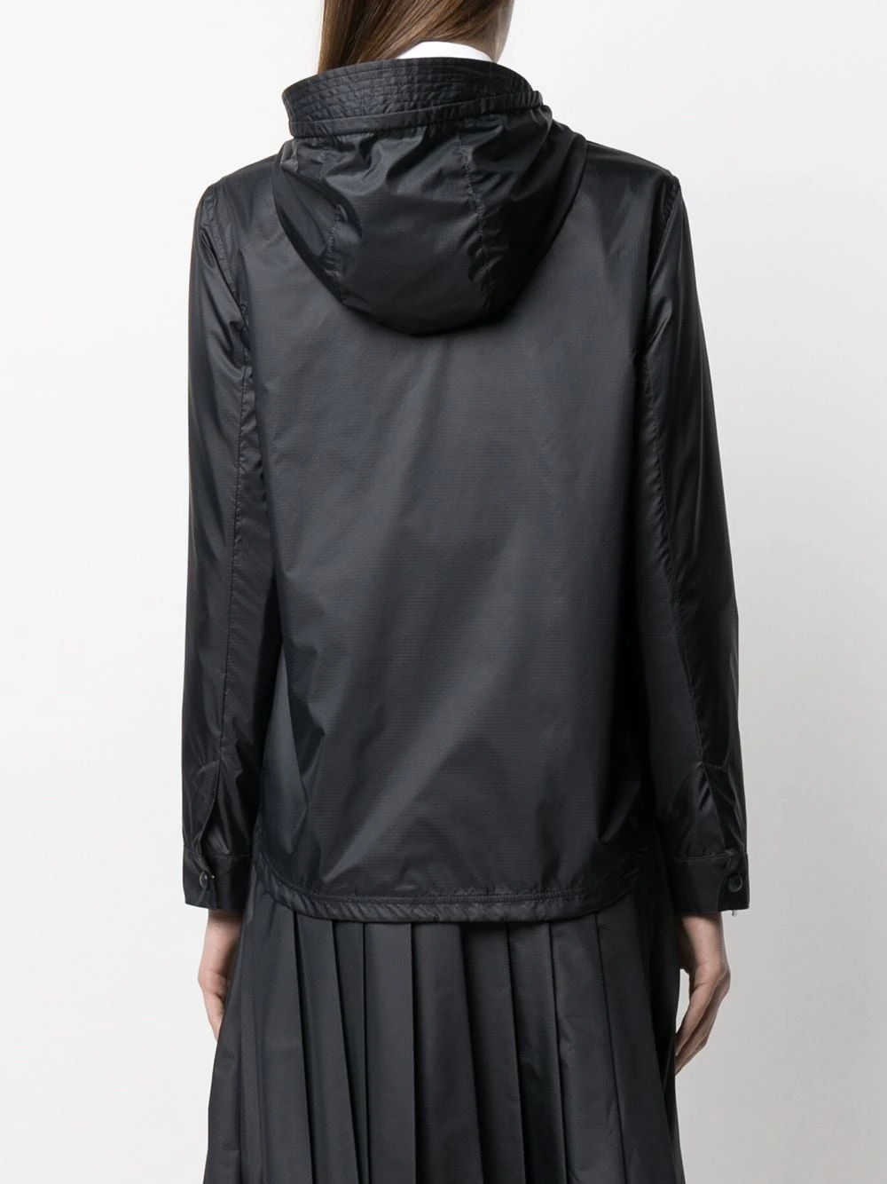 Wholesale π Thom Browne Zip up hooded jacket trench coats & raincoats of women β 4 Thom Browne zip-up hooded jacket