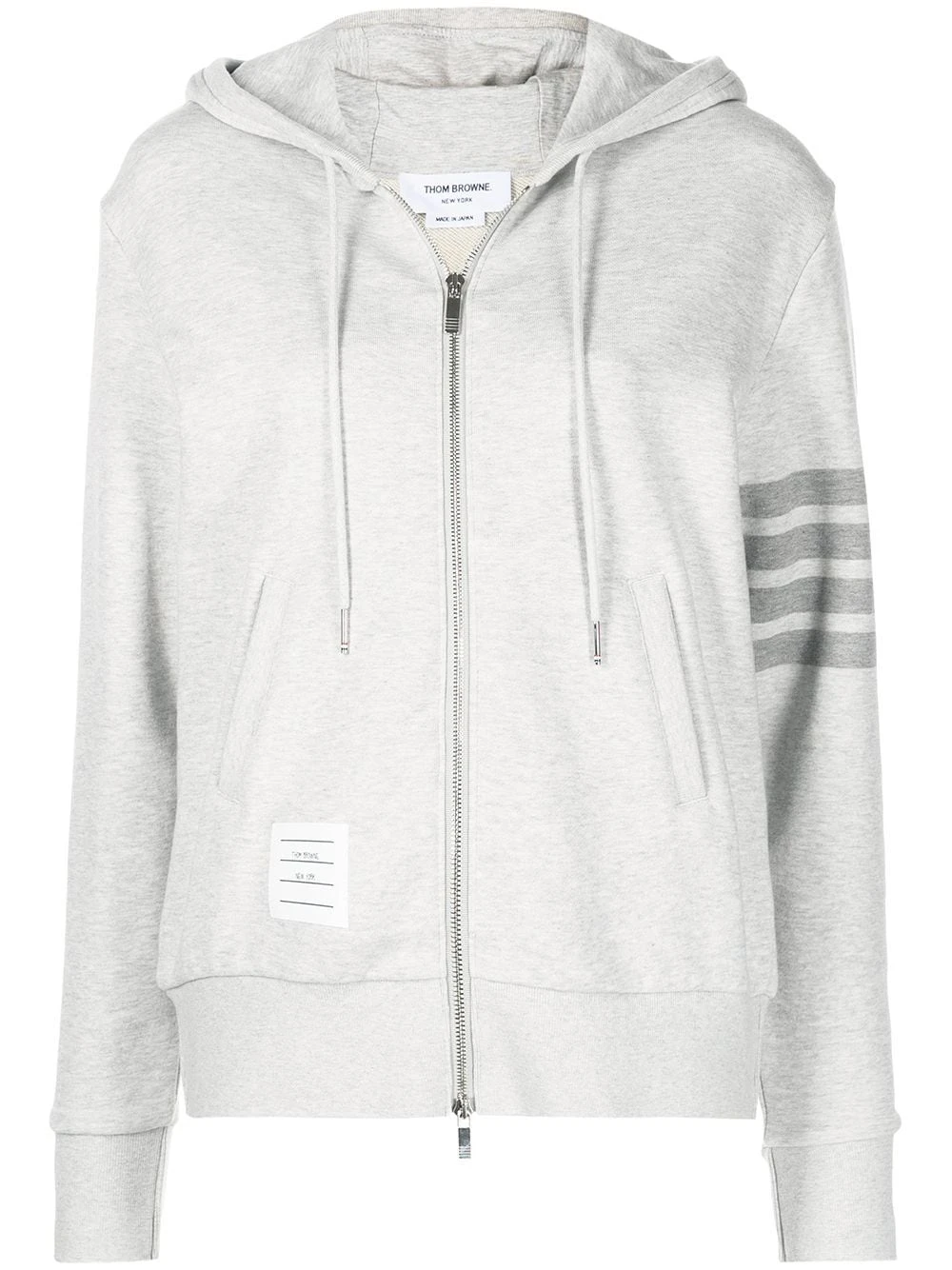 Cheapest π Thom Browne ZIP UP HOODIE IN CLASSIC LOOPBACK W/ TONAL 4 BAR performance sweatshirts & hoodies of women π₯ 1 Thom Browne ZIP UP HOODIE IN CLASSIC LOOPBACK W/ TONAL 4 BAR