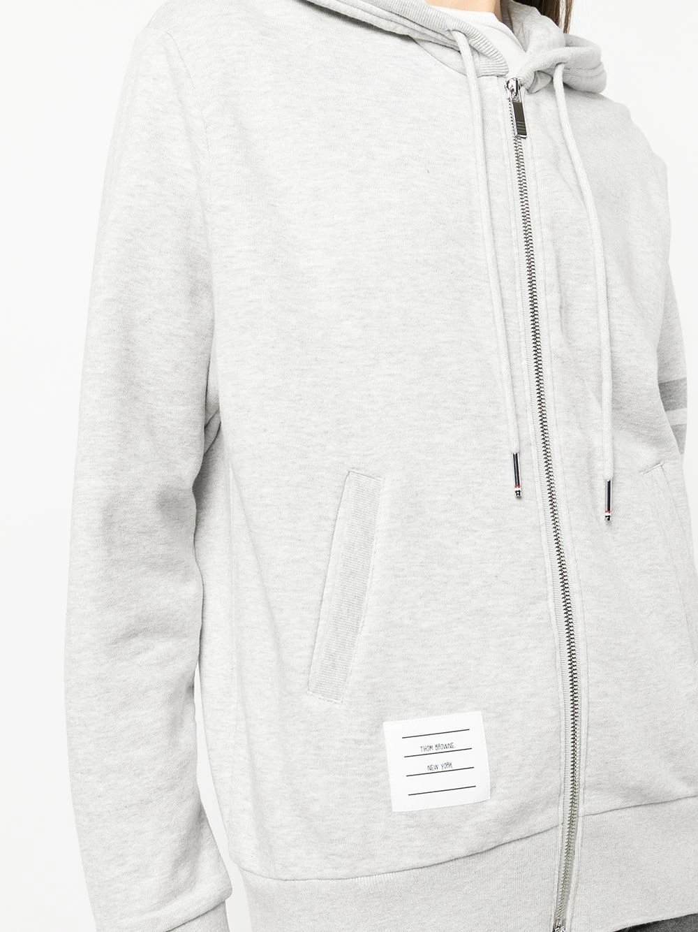 Cheapest π Thom Browne ZIP UP HOODIE IN CLASSIC LOOPBACK W/ TONAL 4 BAR performance sweatshirts & hoodies of women π₯ 5 Thom Browne ZIP UP HOODIE IN CLASSIC LOOPBACK W/ TONAL 4 BAR