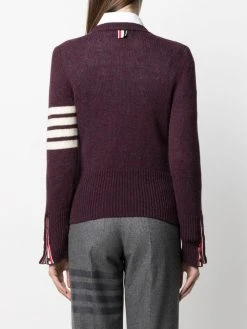 Flash Sale π Thom Browne 4 Bar stripe crew neck knitted jumper knitted sweaters of women π 8 Thom Browne 4-Bar stripe crew neck knitted jumper