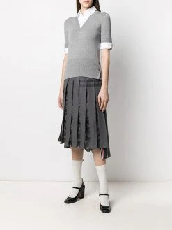 Thom Browne v-neck shirt pullover