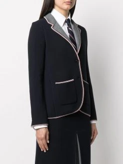 Best Pirce ⌛ Thom Browne RWB piping sport coat blazers of women ⭐ 3 Thom Browne RWB-piping sport coat
