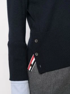 Cheapest π― Thom Browne Crew neck cardigan shirt combo cardigans of women π 9 Thom Browne crew neck cardigan-shirt combo