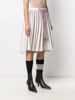 Thom Browne RWB knife-pleat skirt