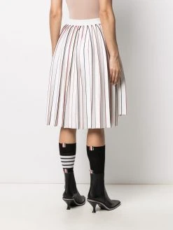 Thom Browne RWB knife-pleat skirt