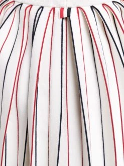Thom Browne RWB knife-pleat skirt