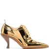 Thom Browne metallic longwing brogues with sculpted heel