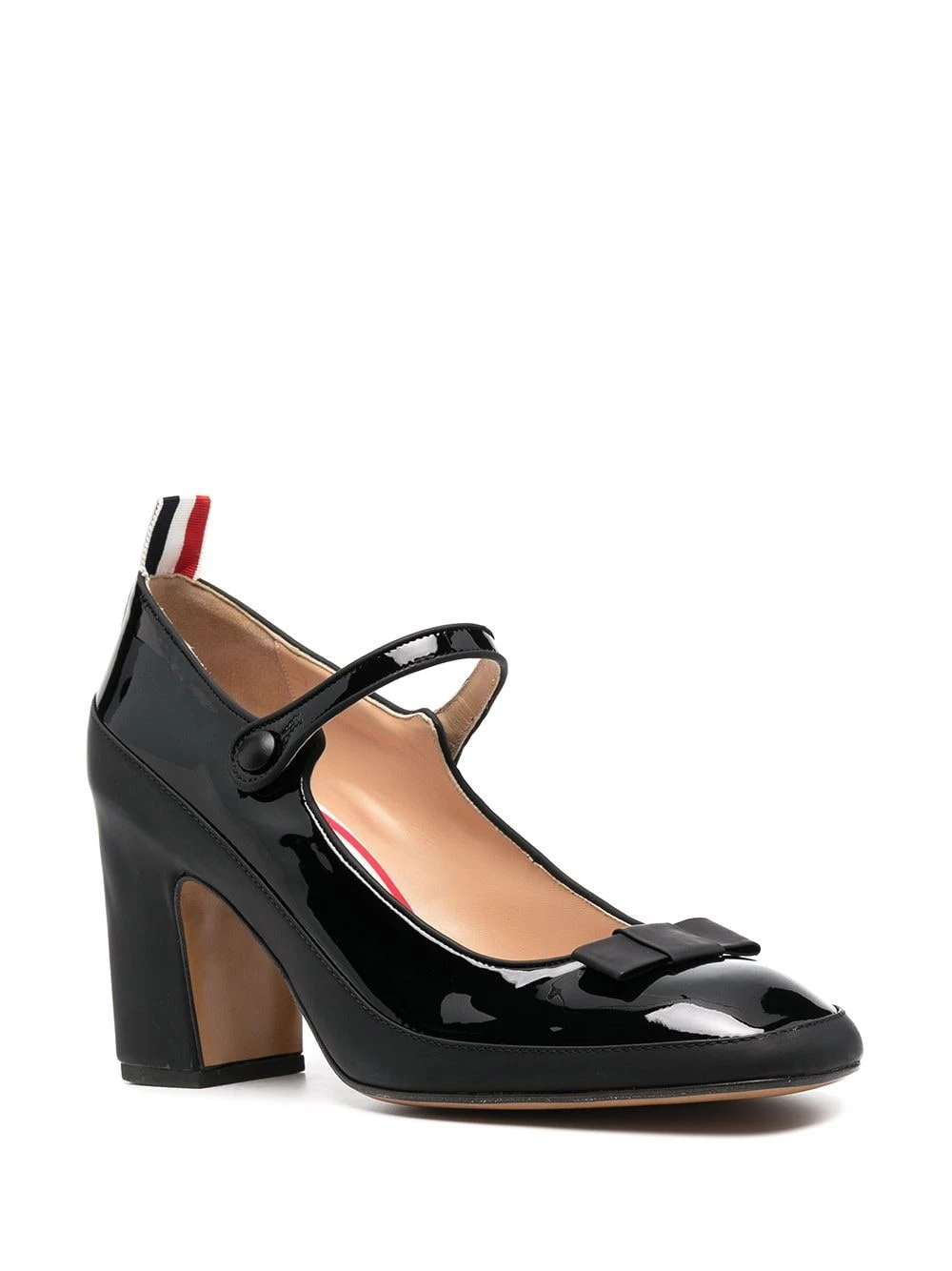 Hot Sale π Thom Browne Patent leather mary jane pumps with bow detail of women β 2 Thom Browne patent leather mary-jane pumps with bow detail