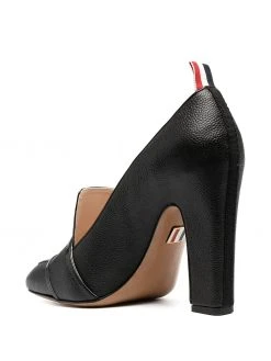 Thom Browne block-heeled loafers with logo enamel detail