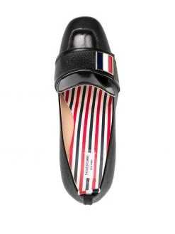 Thom Browne block-heeled loafers with logo enamel detail