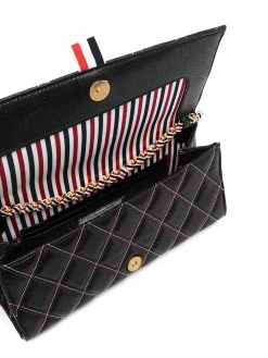 Thom Browne quilted-effect RWB shoulder bag