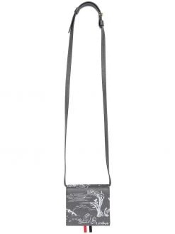 Thom Browne toile-print compact wallet