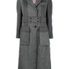 Thom Browne Norfolk open-pleat back overcoat
