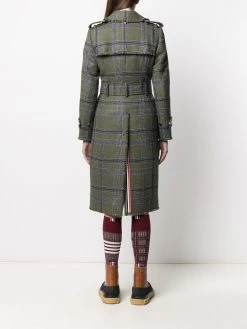 Deals ❤️ Thom Browne Madras check trench coat trench coats & raincoats of women 🥰 10 Thom Browne madras-check trench coat