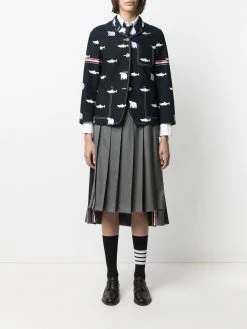 Thom Browne bear salmon blazer jacket