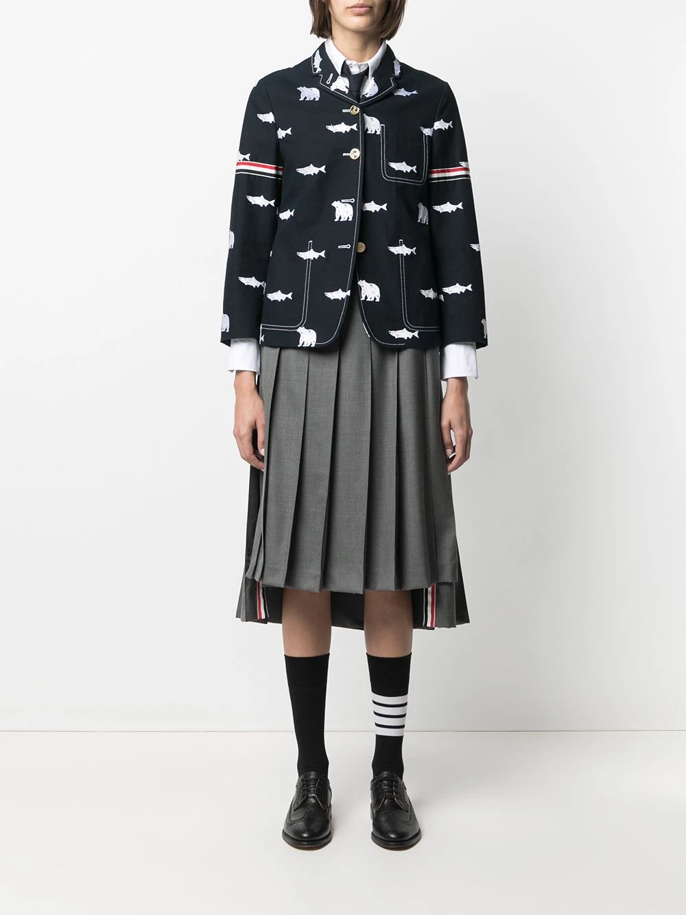 Best Pirce π Thom Browne Bear salmon blazer jacket blazers of women β¨ 2 Thom Browne bear salmon blazer jacket