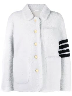 Thom Browne 4-Bar shearling jacket