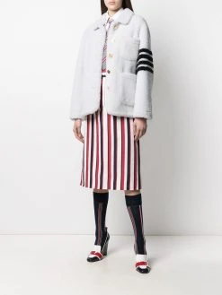 Thom Browne 4-Bar shearling jacket