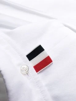 Thom Browne 2-in-1 Norfolk pleated shirtdress