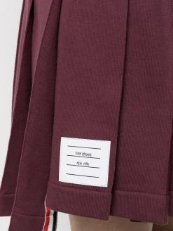 Thom Browne pleated cotton miniskirt