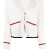 Thom Browne Fun-mix link-stitch cardigan