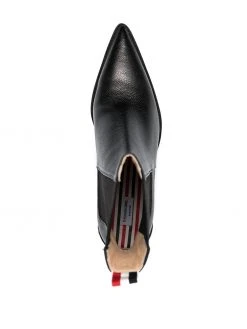 Thom Browne wing-tip chelsea boot with sculpted heel
