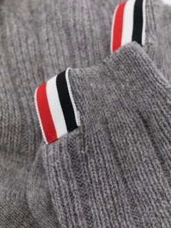 Thom Browne lambs wool-cashmere blend ribbed mid-calf socks