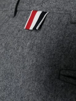 Thom Browne wool-cashmere blend cropped sack trouser