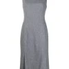 Thom Browne sleeveless 4-vent pencil dress
