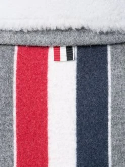 Thom Browne RWB-stripe sherling jacket