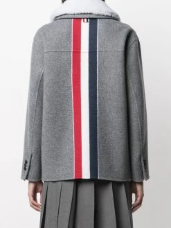Thom Browne RWB-stripe sherling jacket