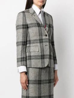 Thom Browne check-pattern single-breasted blazer