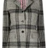 Thom Browne check-pattern single-breasted blazer
