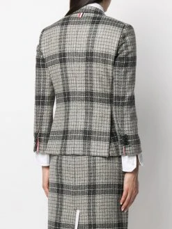 Thom Browne check-pattern single-breasted blazer
