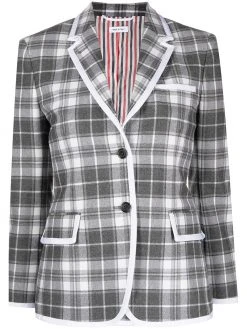 Thom Browne tartan flannel sport coat