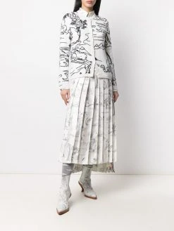 Thom Browne patterned intarsia-knit cardigan