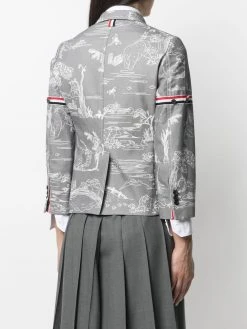 Best reviews of ✔️ Thom Browne Mix print cotton blazer blazers of women ✔️ 8 Thom Browne mix-print cotton blazer