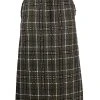 Thom Browne tartan check tweed sack skirt