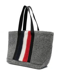 Thom Browne striped felt tote bag