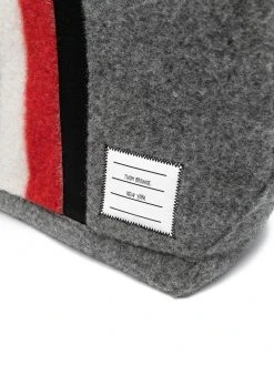 Thom Browne striped felt tote bag