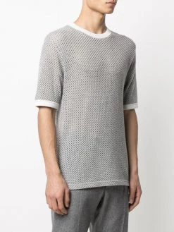 Hot Sale π€© Thom Browne Knitted cashmere T shirt t-shirts of men 𧨠7 Thom Browne knitted cashmere T-shirt