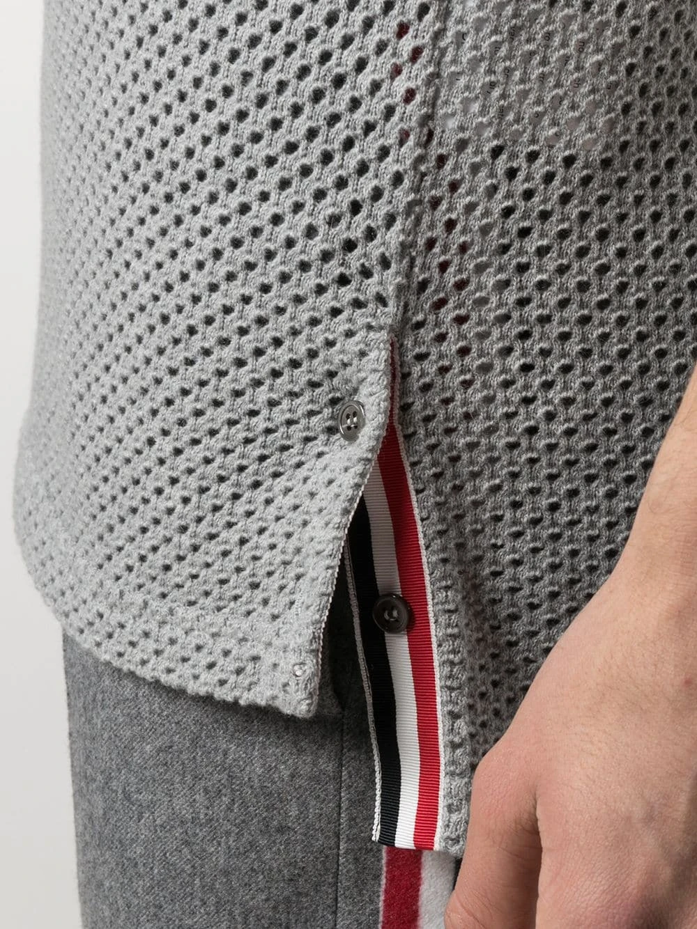 Hot Sale π€© Thom Browne Knitted cashmere T shirt t-shirts of men 𧨠5 Thom Browne knitted cashmere T-shirt