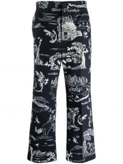 Thom Browne sketch-print tailored trousers