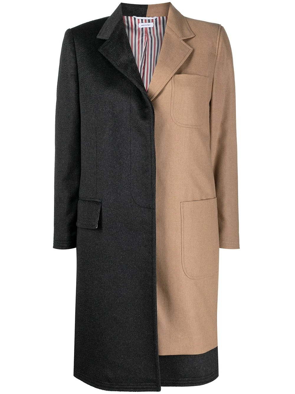 New β€οΈ Thom Browne Colour block single breasted coat single breasted coats of women π 1 Thom Browne colour-block single-breasted coat