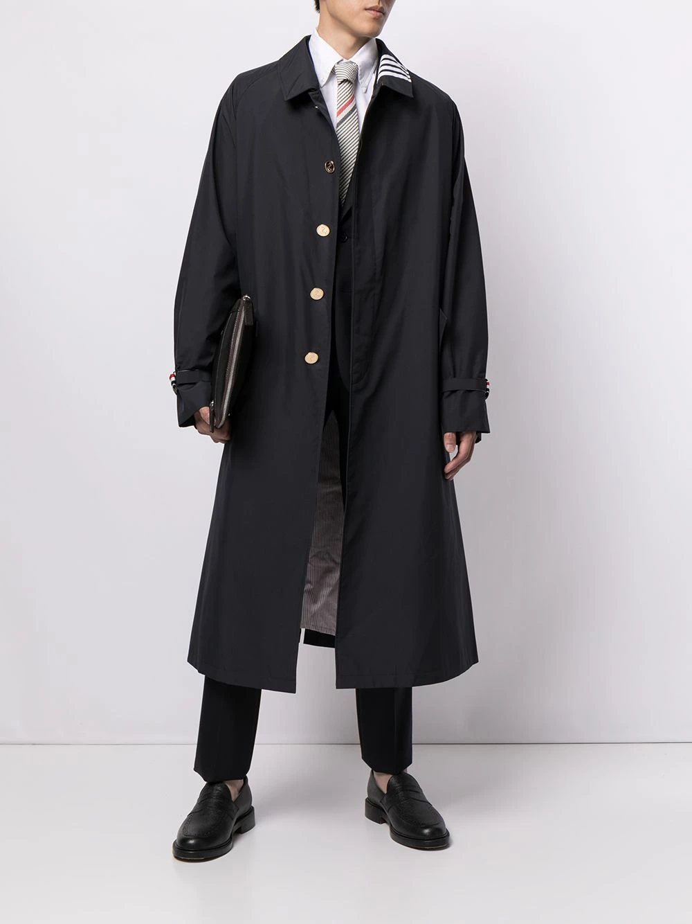 New π― Thom Browne Belted trench coat trench coats of men β¨ 2 Thom Browne belted trench coat